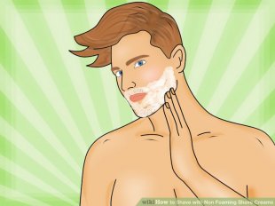 Image titled Shave with Non Foaming Shave Creams action 6